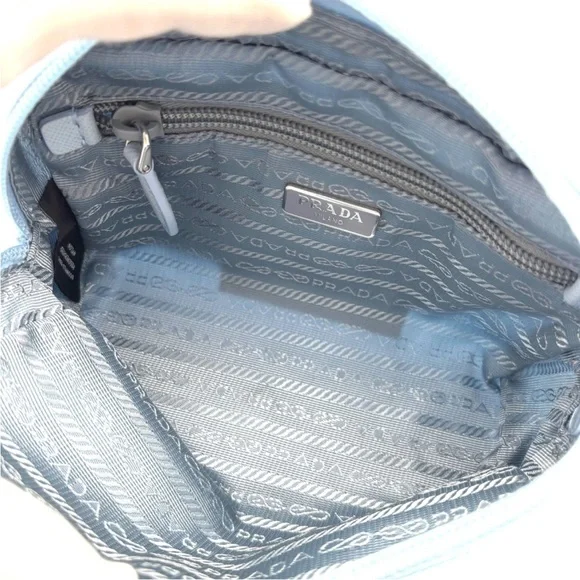 Prada Light Blue Cosmetic Bag/Wrislet - Picture 7 of 10